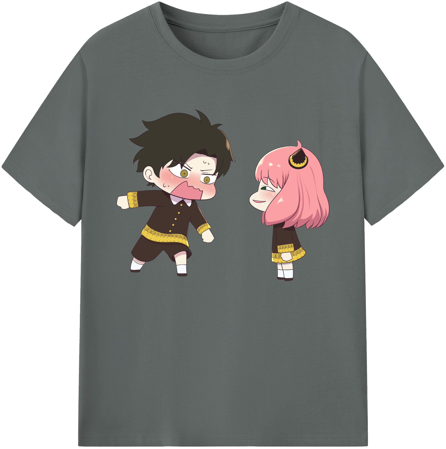 （画像用） SPY×FAMILY间谍家家酒 綿100％ メンズ半袖Tシャツ｜肌触りやわらか＆通気性